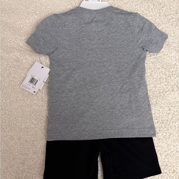 NWT Nike Gray and Black Kids' T-Shirt and Shorts Set, Size 4 - Picture 4 of 5